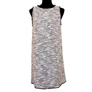 Loft Outlet Tweed Sleeveless Shift Dress Women's Sz Medium Petite